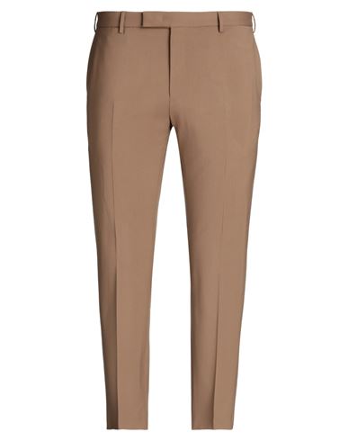Pt Torino Dark Beige Regular Fit Trousers In Brown