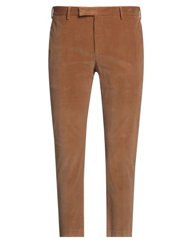 Pt Torino Man Pants Camel Size 38 Cotton, Elastane In Beige