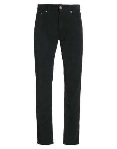 Pt Torino Man Pants Black Size 30 Cotton, Elastane In Black