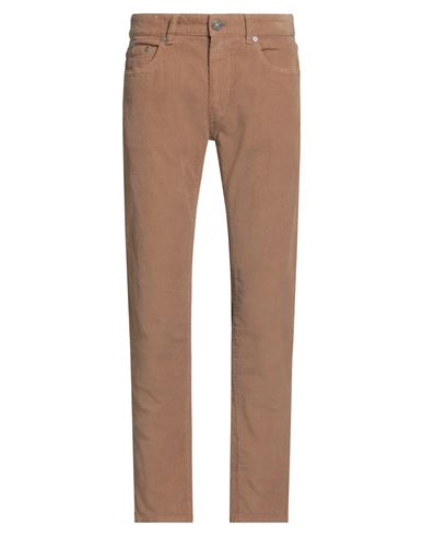 Pt Torino Man Pants Camel Size 33 Cotton, Lyocell, Elastane In Brown
