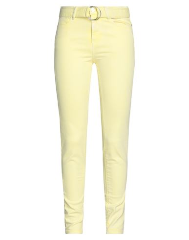Guess Woman Jeans Yellow Size 24w-29l Cotton, Elastane
