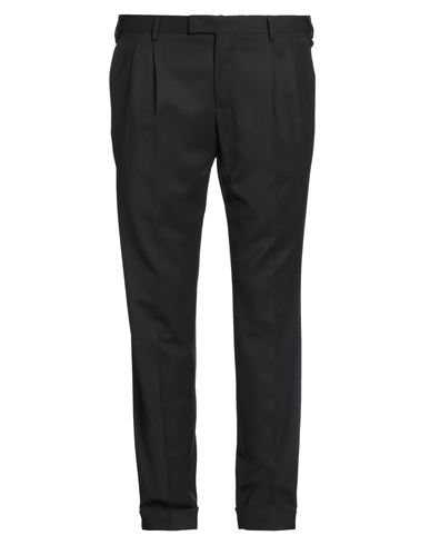 Pt Torino Man Pants Black Size 30 Virgin Wool, Polyester, Elastane In Black