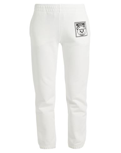 MOSCHINO MOSCHINO WOMAN PANTS WHITE SIZE 4 COTTON
