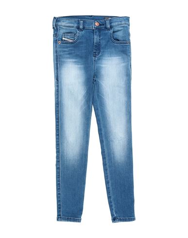 Diesel Toddler Girl Jeans Blue Size 6 Cotton, Polyester, Elastane, Cowhide In Blue