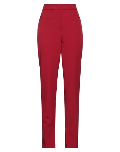 Manuel Ritz Woman Pants Red Size 10 Polyester, Elastane