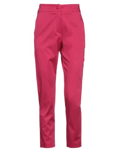 JIJIL JIJIL WOMAN PANTS FUCHSIA SIZE 2 COTTON, ELASTANE