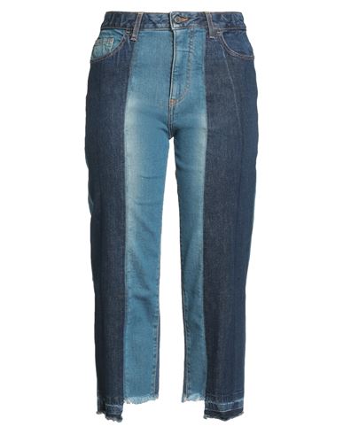 Manila Grace Woman Jeans Blue Size 28 Cotton, Elastane