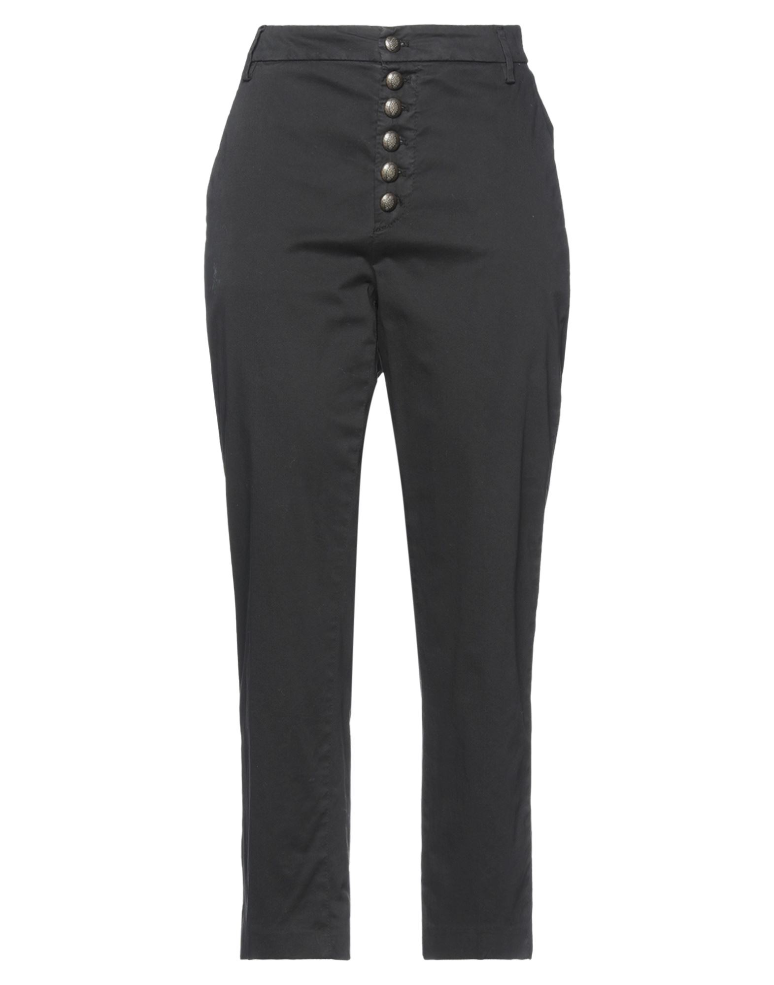 Dondup Woman Pants Black Size 28 Cotton, Elastane In Black