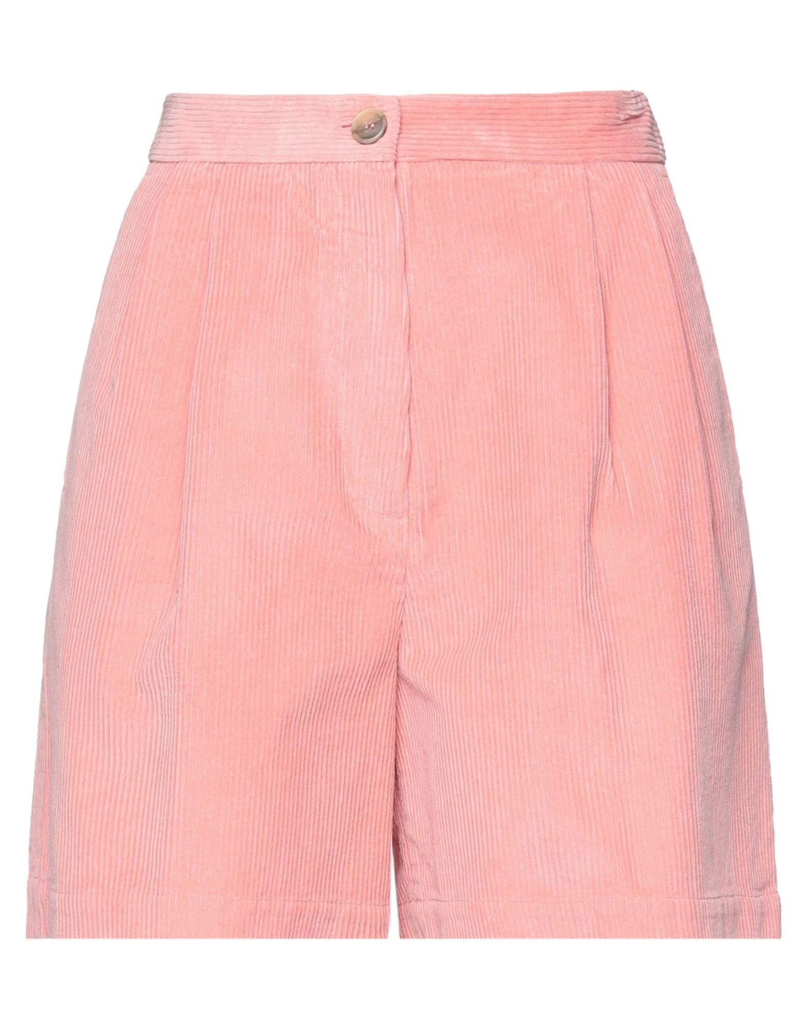 Semicouture Woman Shorts & Bermuda Shorts Pink Size 6 Cotton