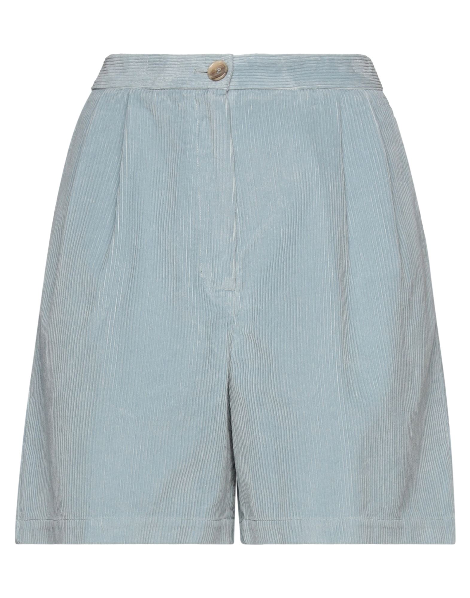 Semicouture Woman Shorts & Bermuda Shorts Sky Blue Size 2 Cotton