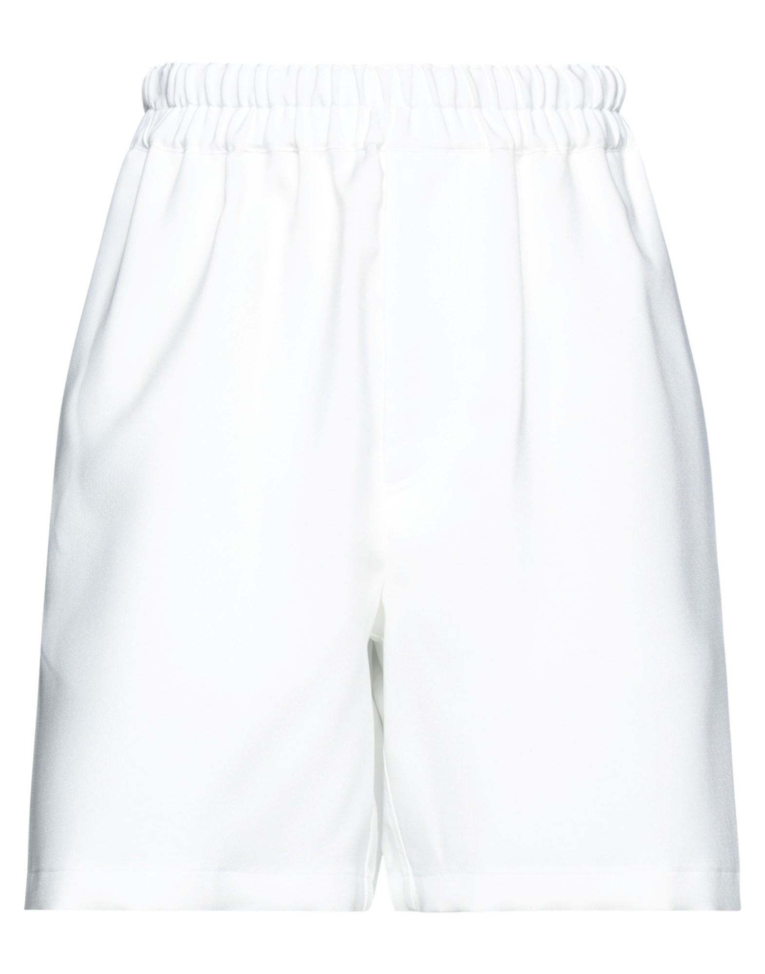 Roberto Cavalli Woman Shorts & Bermuda Shorts White Size 14 Polyester, Cotton