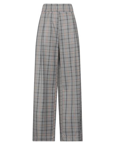 Semicouture Woman Pants Grey Size 2 Polyester, Viscose, Elastane In Grey