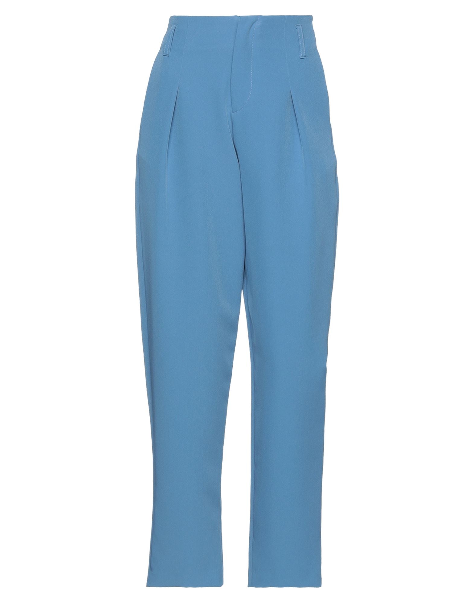 Shop Actualee Woman Pants Pastel Blue Size 8 Polyester, Elastane
