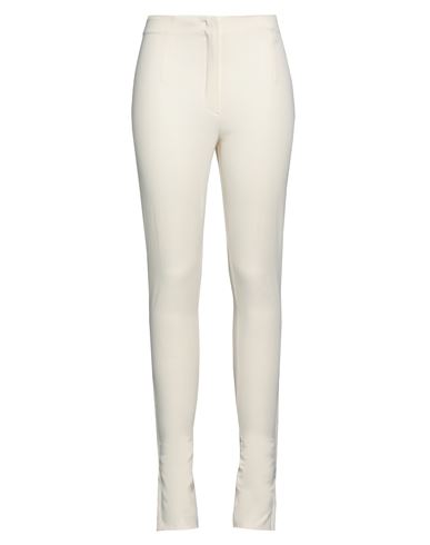 Jacquemus Woman Pants Cream Size 4 Viscose, Linen, Elastane In White