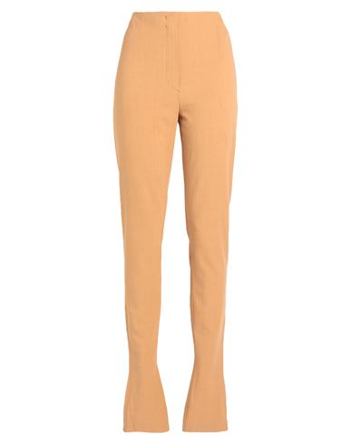Woman Pants Camel Size 0 Cotton, Polyester