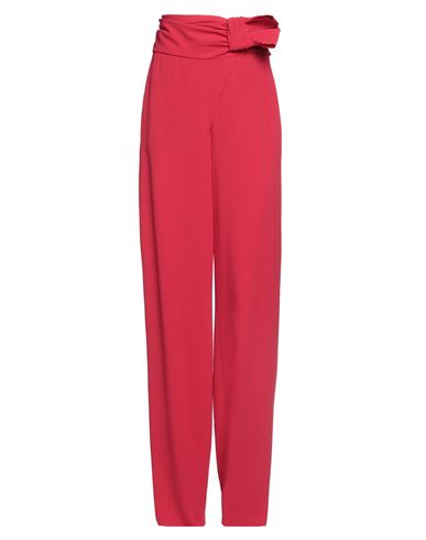 Emporio Armani Woman Pants Red Size 10 Acetate, Viscose