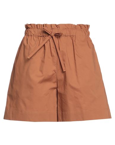 Woolrich Woman Shorts & Bermuda Shorts Camel Size Xs Cotton In Beige