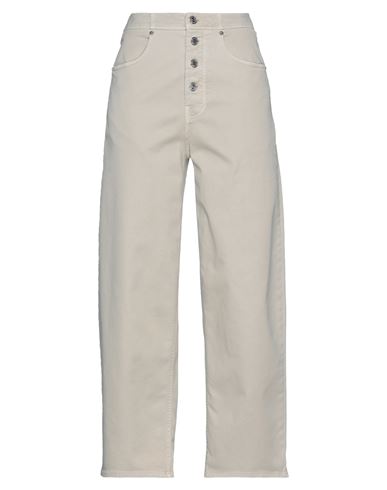 Man Pants Light grey Size 35 Cotton, Elastane
