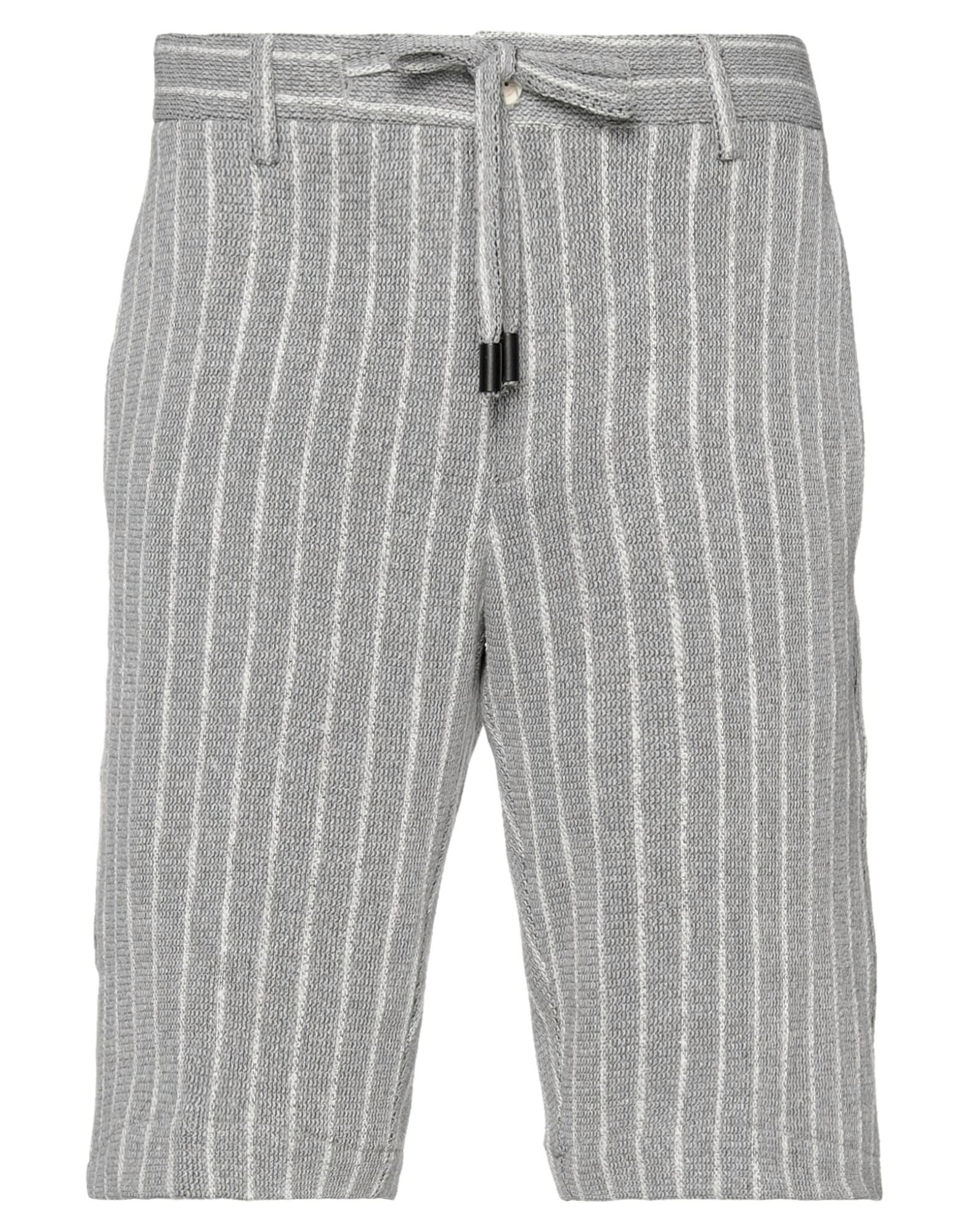 Havana & Co. Man Shorts & Bermuda Shorts Grey Size 36 Cotton, Polyester, Polyamide, Acrylic