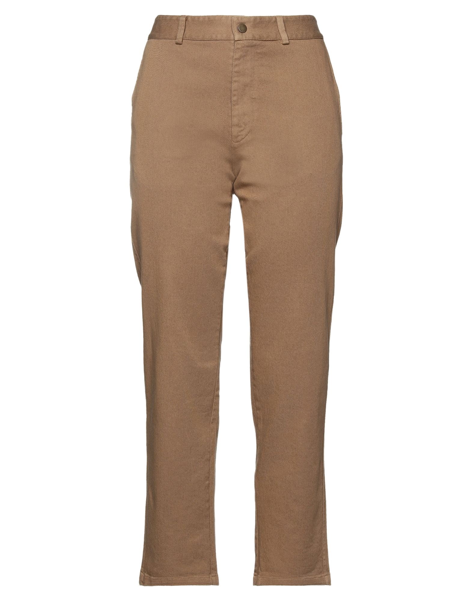 Merci .., Woman Pants Khaki Size 10 Cotton, Elastane In Beige