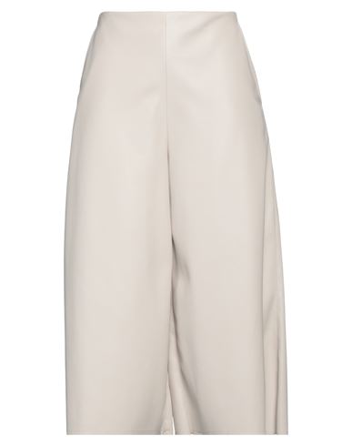 Beatrice B Beatrice .b Woman Cropped Pants Ivory Size 6 Polyurethane, Polyester In White