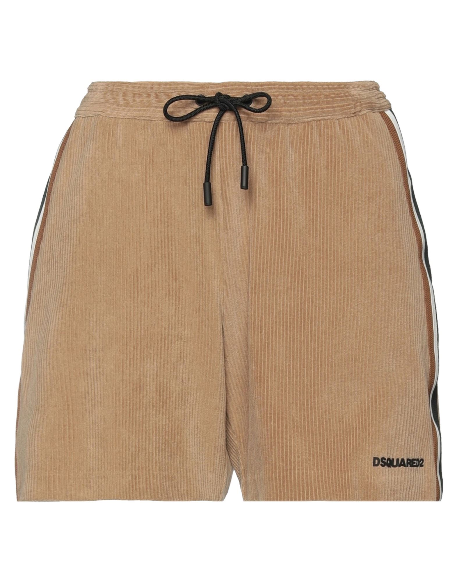 Dsquared2 Woman Shorts & Bermuda Shorts Camel Size S Cotton, Polyamide, Modal, Polyester In Beige