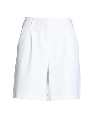 Vero Moda Woman Shorts & Bermuda Shorts White Size 8 Polyester, Viscose, Elastane