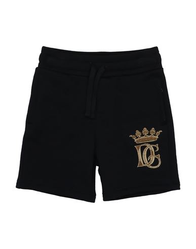 Shop Dolce & Gabbana Toddler Boy Shorts & Bermuda Shorts Black Size 7 Cotton