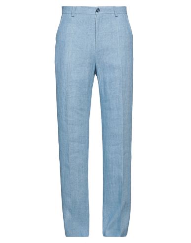 Dolce & Gabbana Man Pants Light Blue Size 32 Linen
