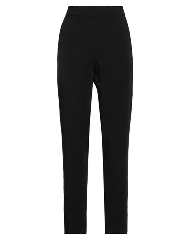 Les Copains Woman Pants Black Size 4 Virgin Wool, Viscose, Acetate, Polyester