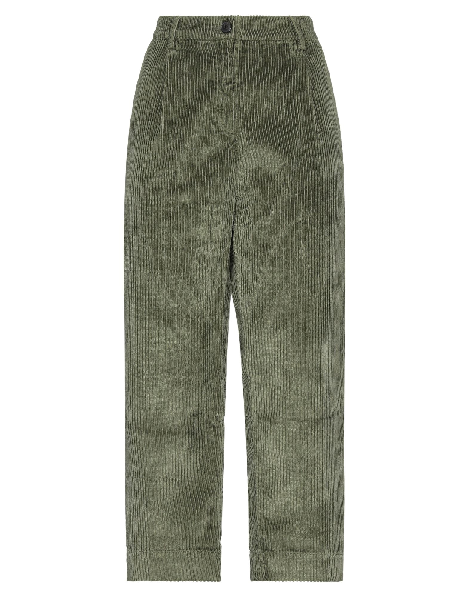 White Sand Pants In Military Green