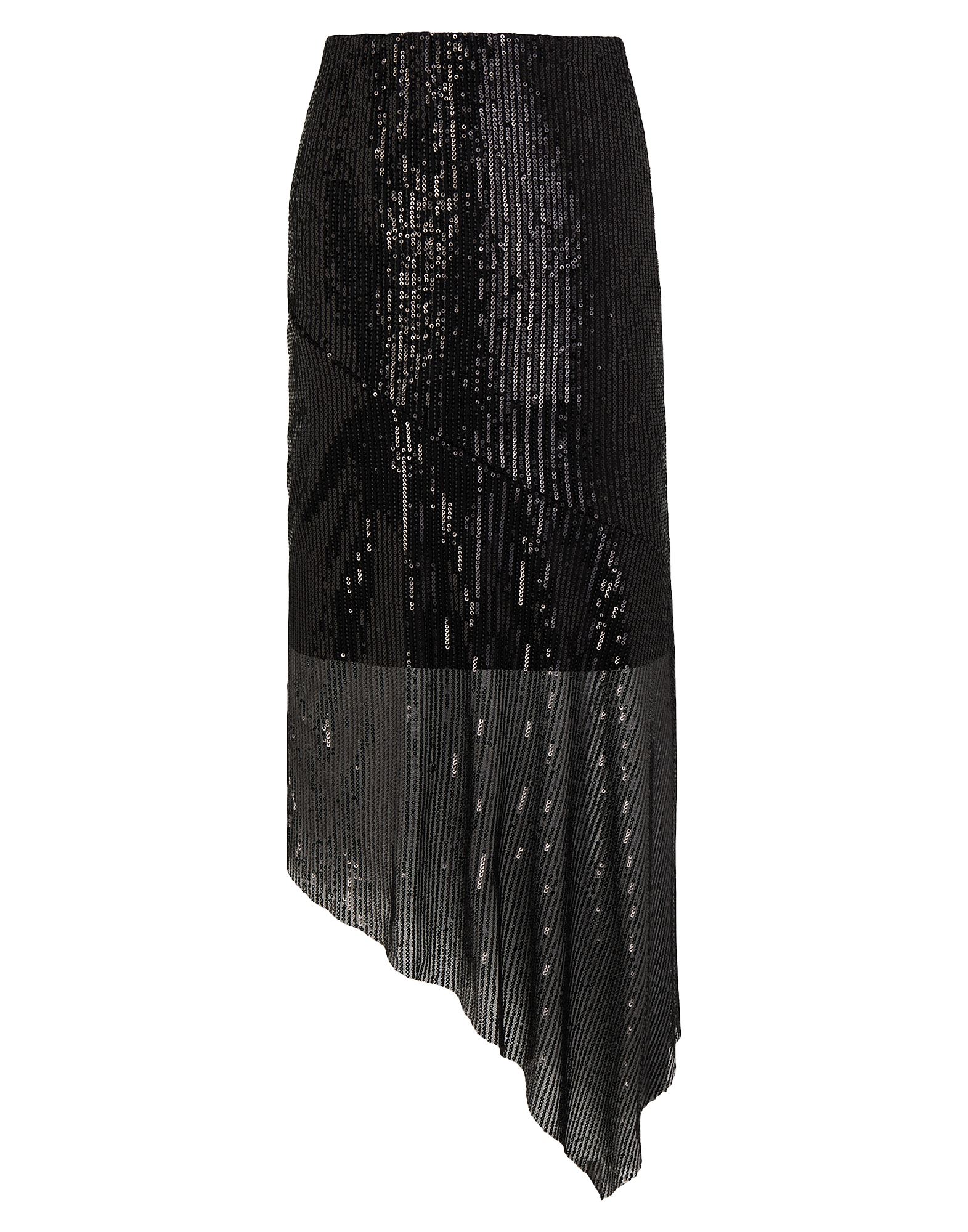 8 By Yoox Midi Skirts In Black