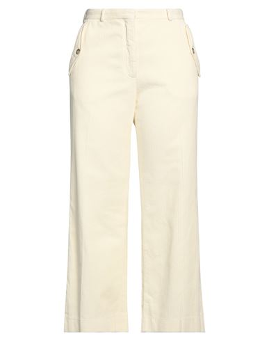 Kenzo Woman Pants Ivory Size 12 Cotton In White