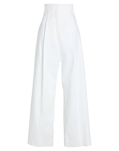 Philosophy Di Lorenzo Serafini Woman Pants White Size 6 Cotton, Elastane