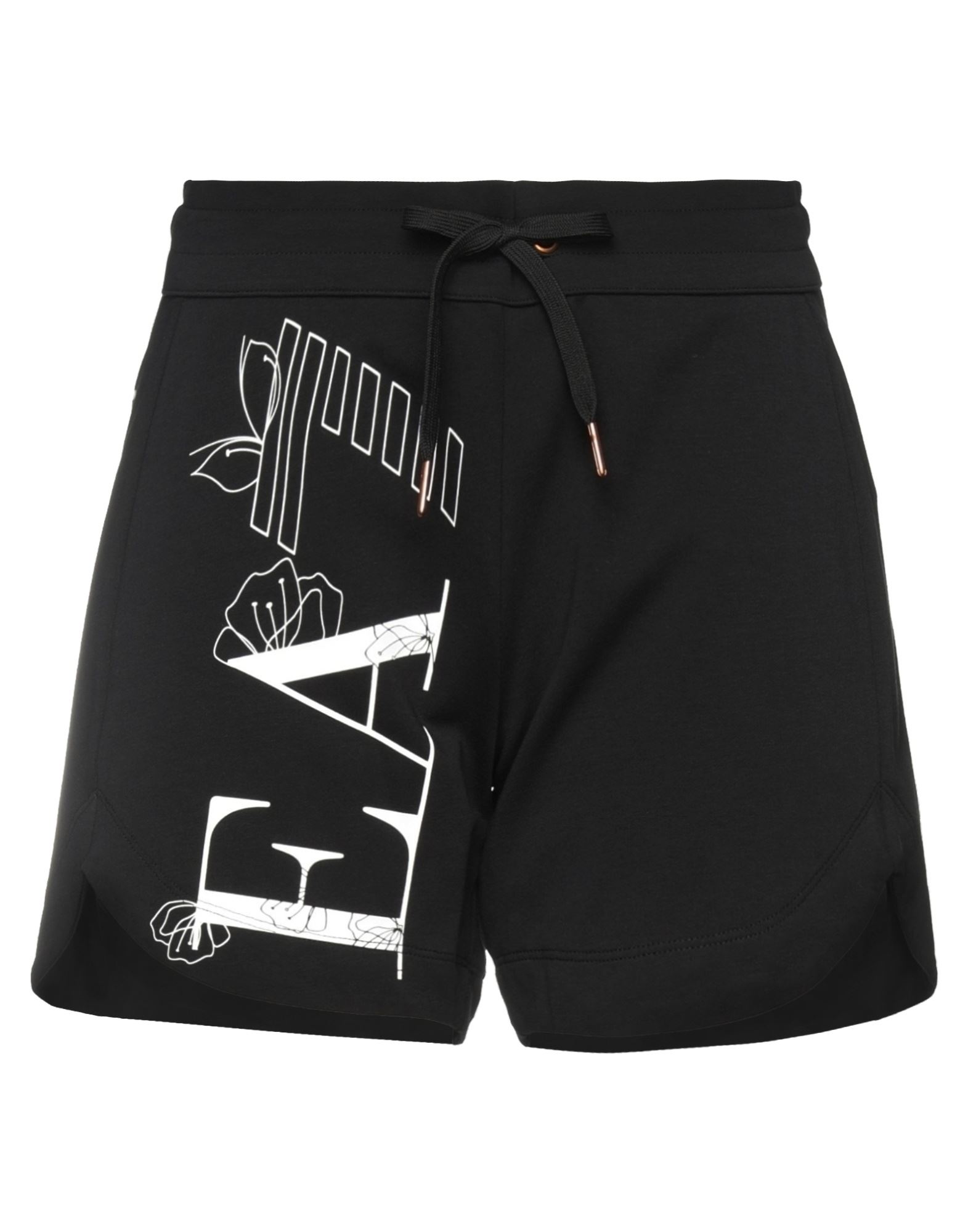 Ea7 Woman Shorts & Bermuda Shorts Black Size Xxs Cotton, Elastane
