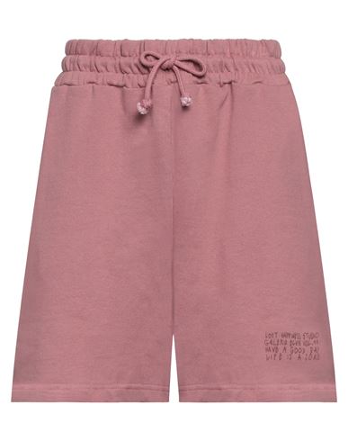 Elevenparis Eleven Paris Woman Shorts & Bermuda Shorts Pastel Pink Size S Cotton