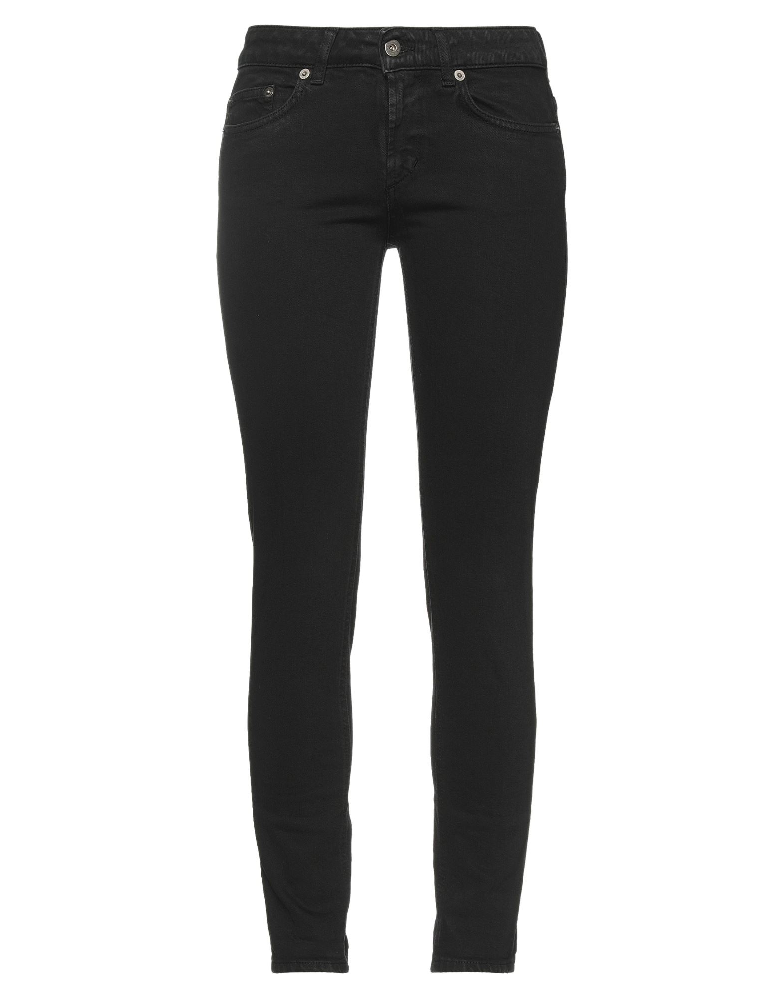 Shop Dondup Woman Jeans Black Size 26 Cotton, Elastane
