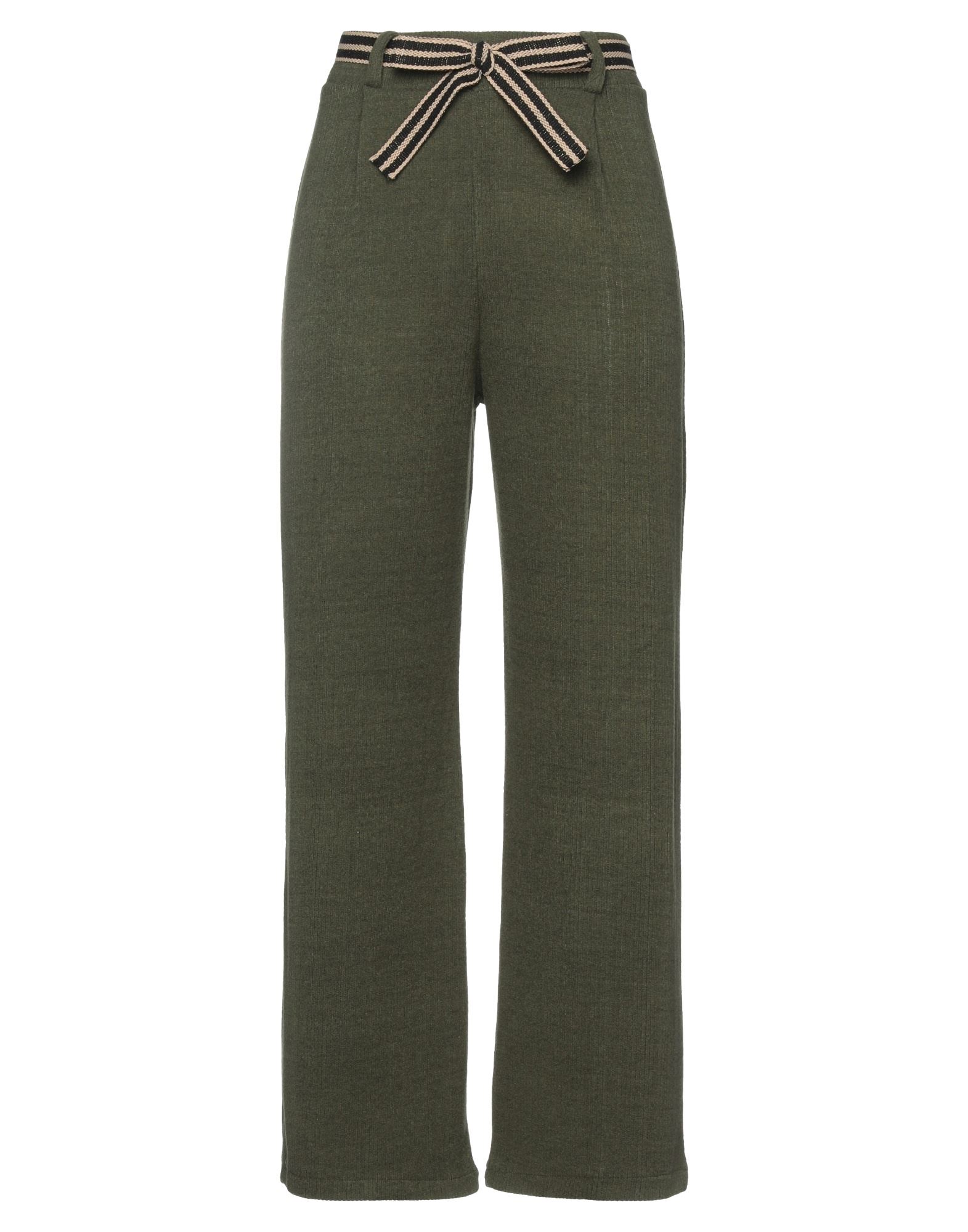 Shop Ebarrito Woman Pants Military Green Size Onesize Polyester, Viscose, Elastane