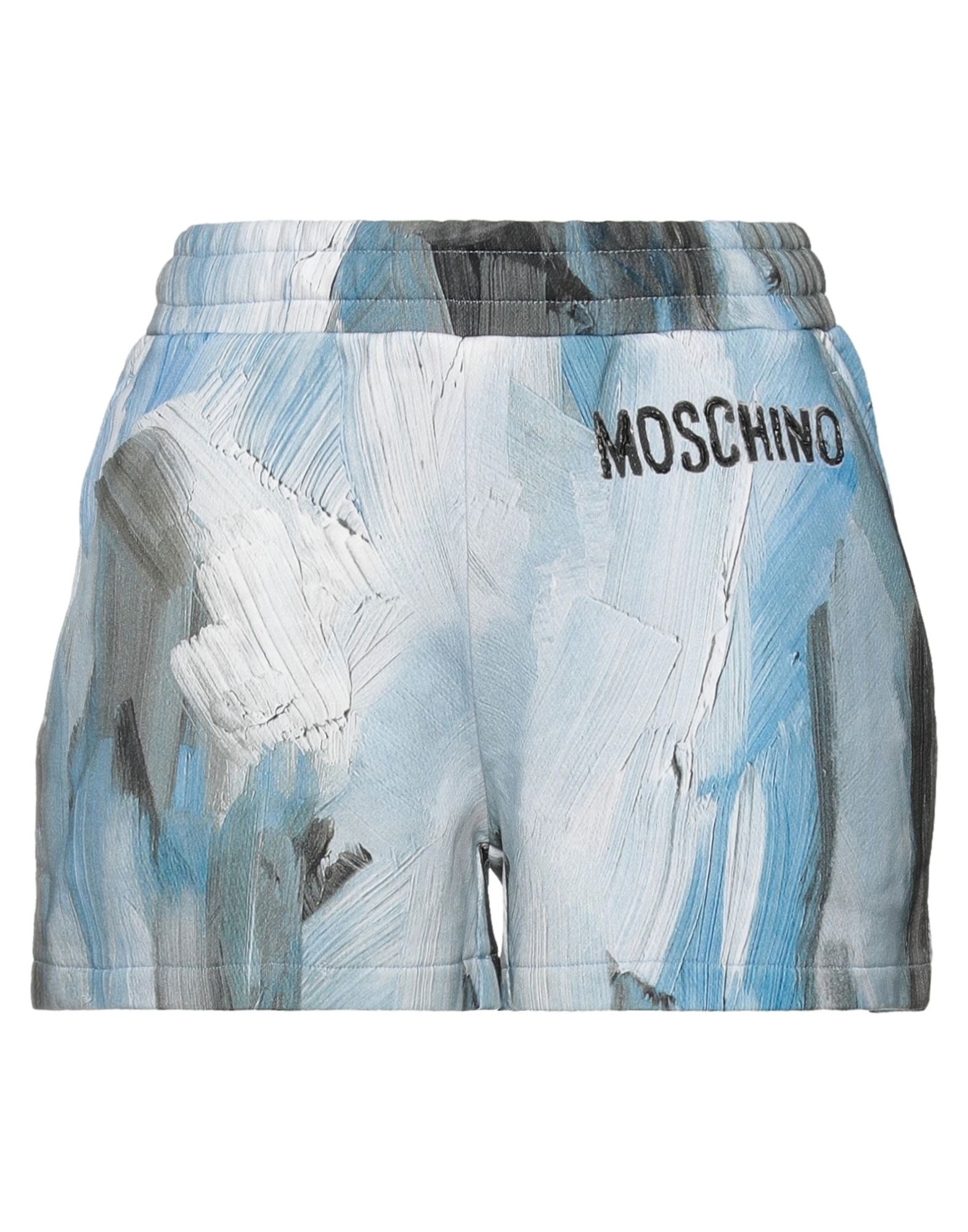 Moschino Woman Shorts & Bermuda Shorts Sky Blue Size 12 Cotton