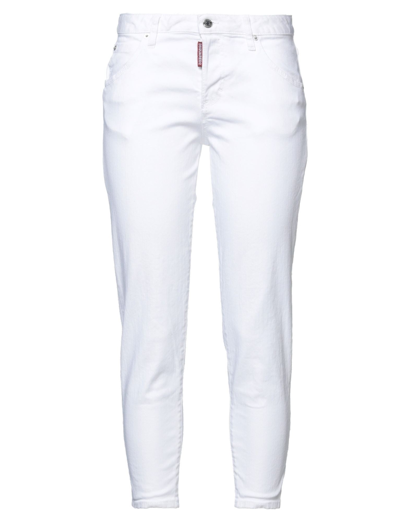 Dsquared2 Denim Cropped In White