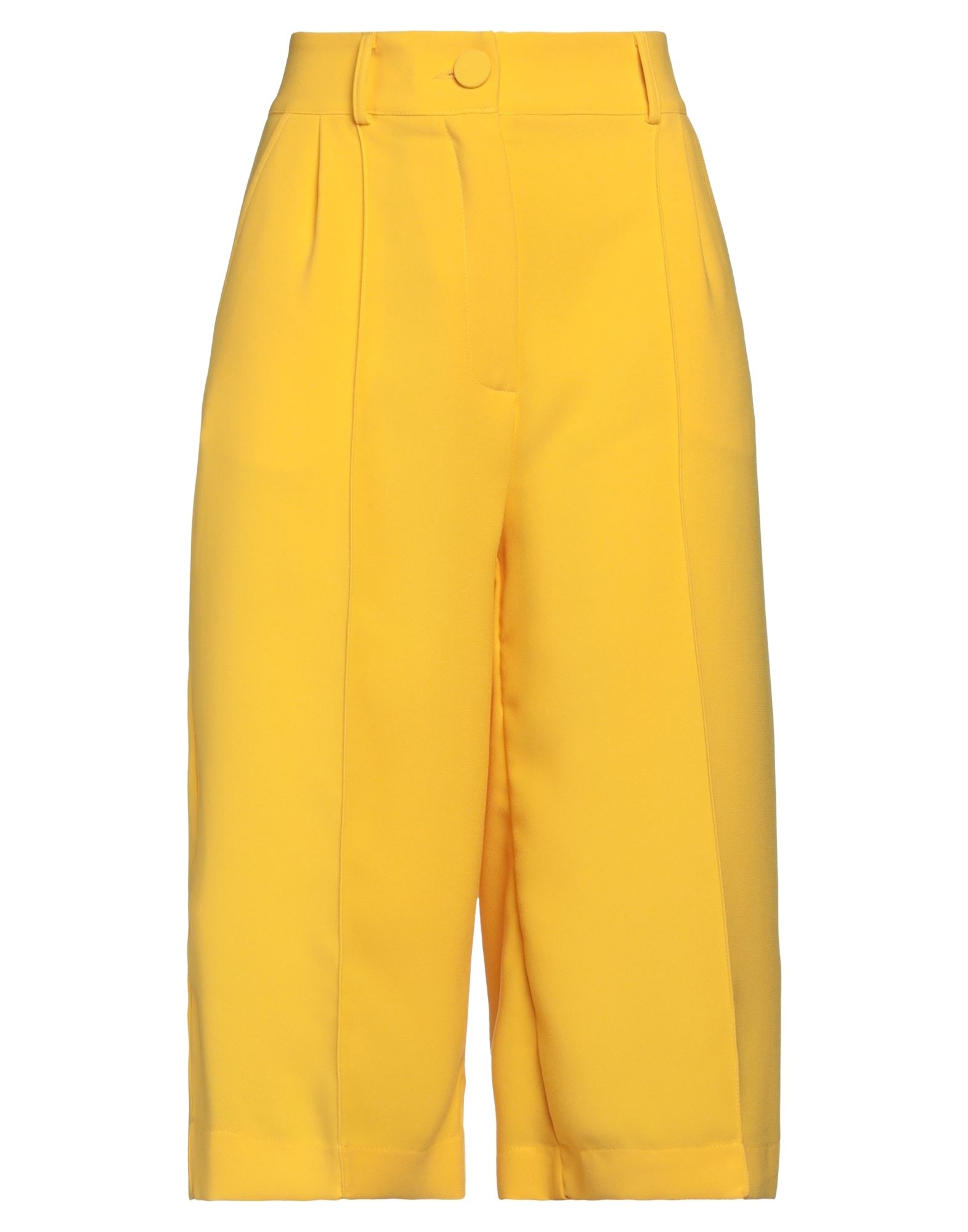 Hebe Studio Cropped Pants In Yellow