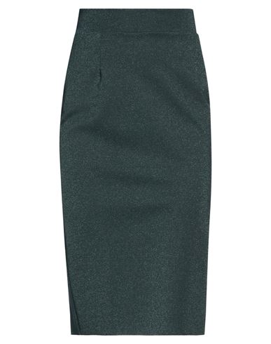 Chiara Boni La Petite Robe Woman Midi Skirt Dark Green Size 8 Polyamide, Viscose, Elastane, Polyeste