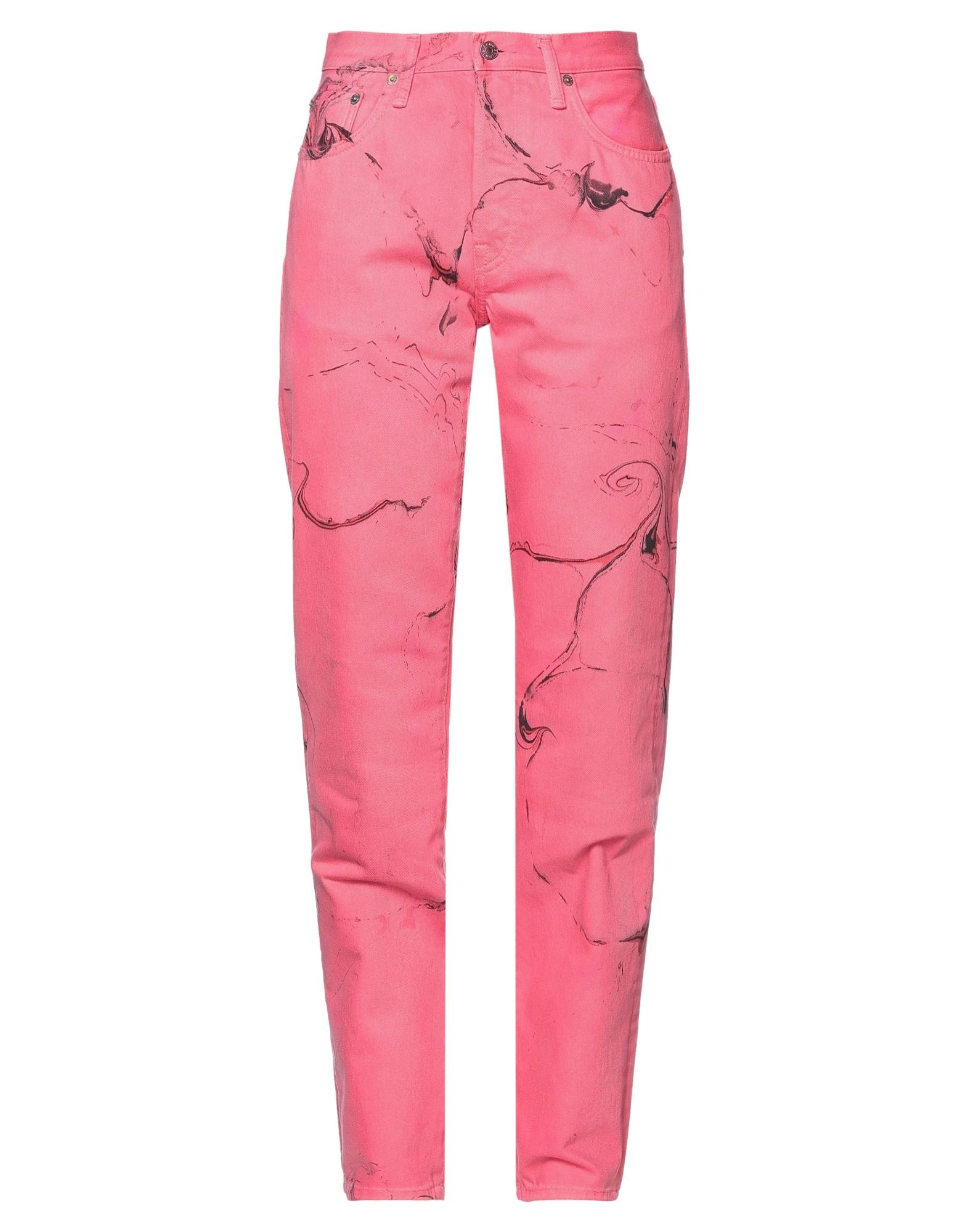 Shop Acne Studios Blå Konst Woman Jeans Fuchsia Size 26w-32l Cotton In Pink