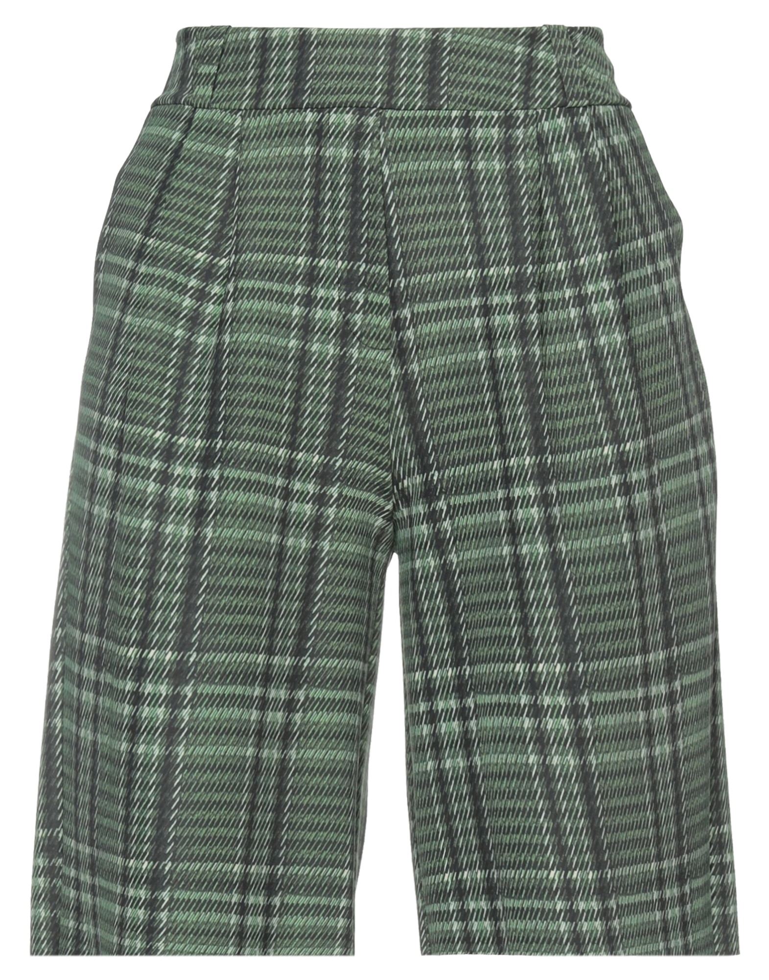 Chiara Boni La Petite Robe Woman Shorts & Bermuda Shorts Green Size 4 Polyamide, Elastane
