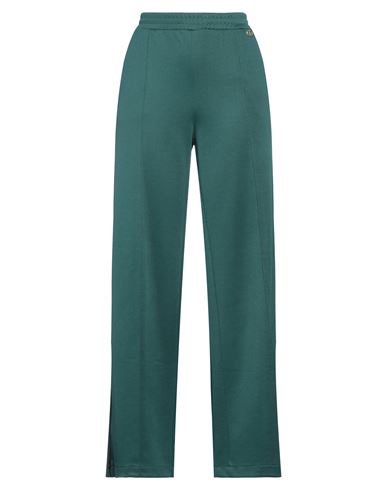 Twinset Woman Pants Emerald Green Size 8 Polyester, Cotton