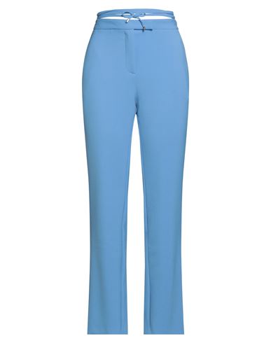 Simona Corsellini Woman Pants Light Blue Size 8 Cotton, Viscose, Elastane