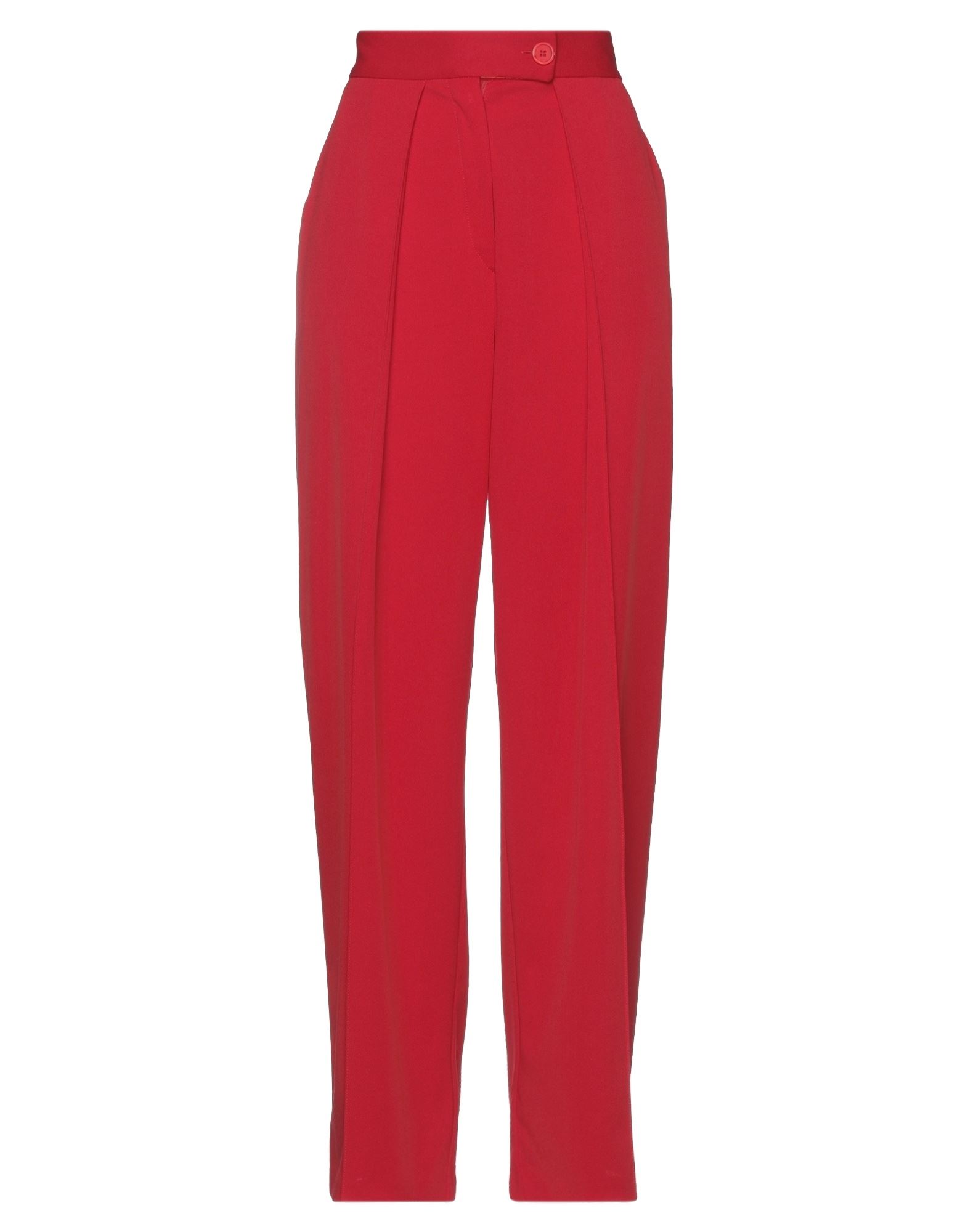 Shop Maison Laviniaturra Woman Pants Red Size 10 Polyamide, Elastane