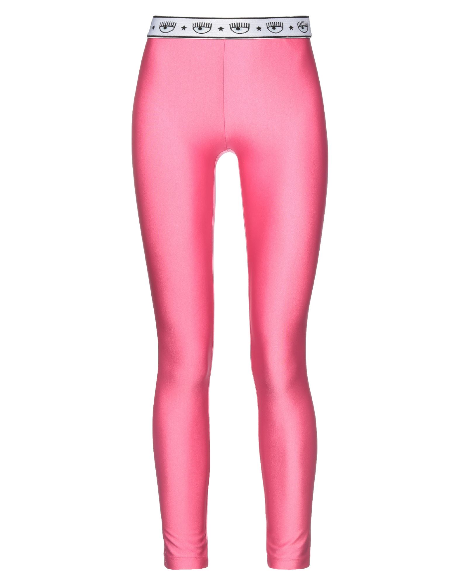 Shop Chiara Ferragni Woman Leggings Pink Size M Polyamide, Elastane