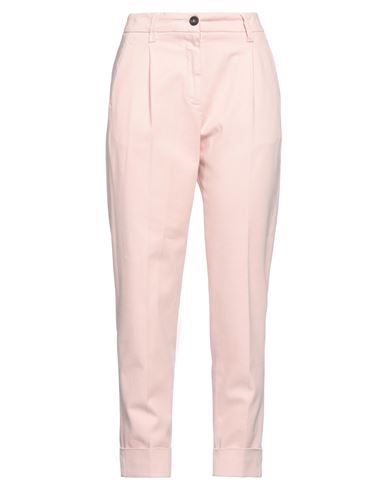 Peserico Woman Pants Light Pink Size 6 Cotton, Elastane