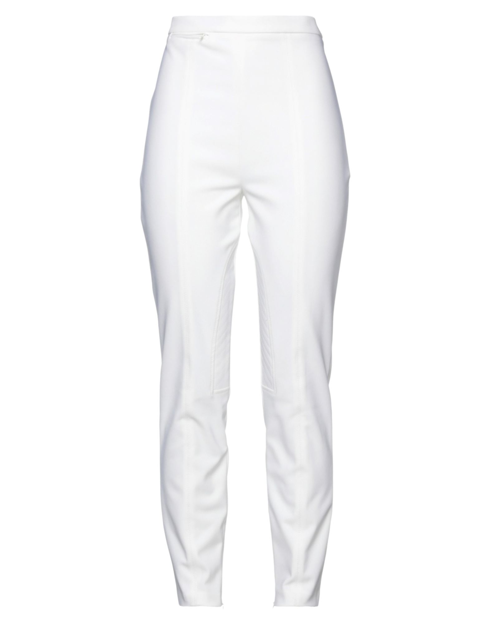 Elisabetta Franchi Woman Pants Ivory Size 4 Polyester, Elastane In White
